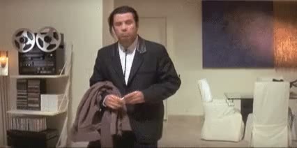 Confused Travolta GIF meme template