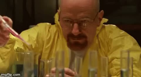 Walter White Cooking GIF meme template