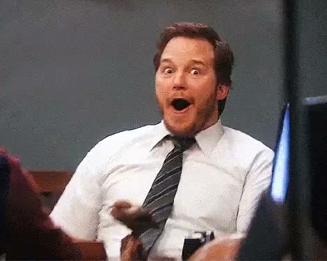 Andy Dwyer Excited GIF meme template