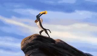 Lion king yeet GIF meme template