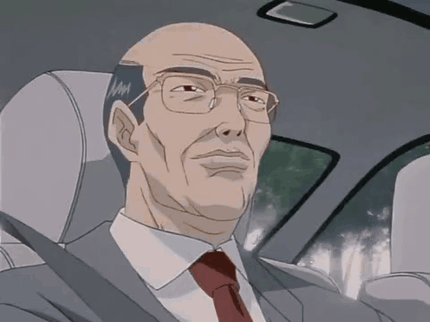 Anime Man in Car meme GIF