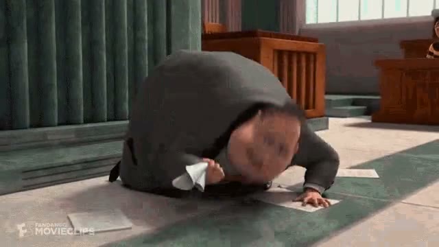 Bee Movie Lawyer Tantrum GIF meme template