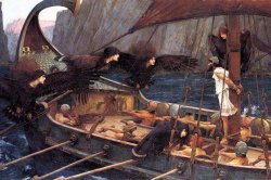 Odysseus Tied to Mast meme template