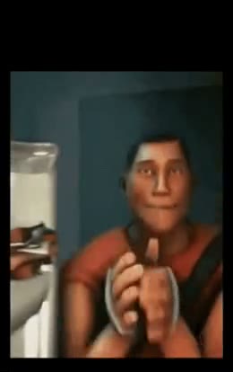 Scout opening the fridge GIF meme template