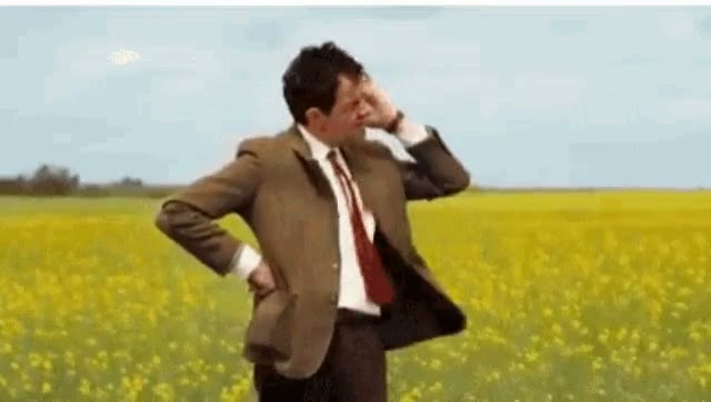 mr bean waiting GIF meme template