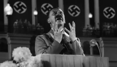 hitler speech GIF meme template
