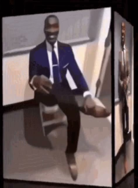 Guy in the suit GIF meme template