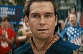 Homelander applause GIF meme template