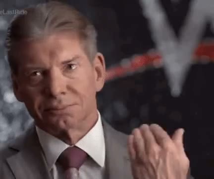 Vince McMahon Crying GIF meme template