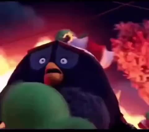 Angry Birds Movie chaos GIF meme template