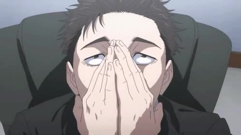 Higuruma Hiromi facepalm GIF meme template